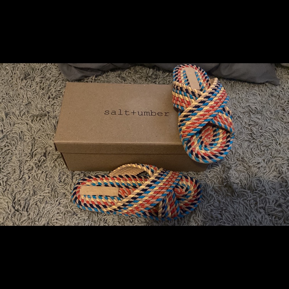 BRAND NEW Salt+Umber Rope Sandals